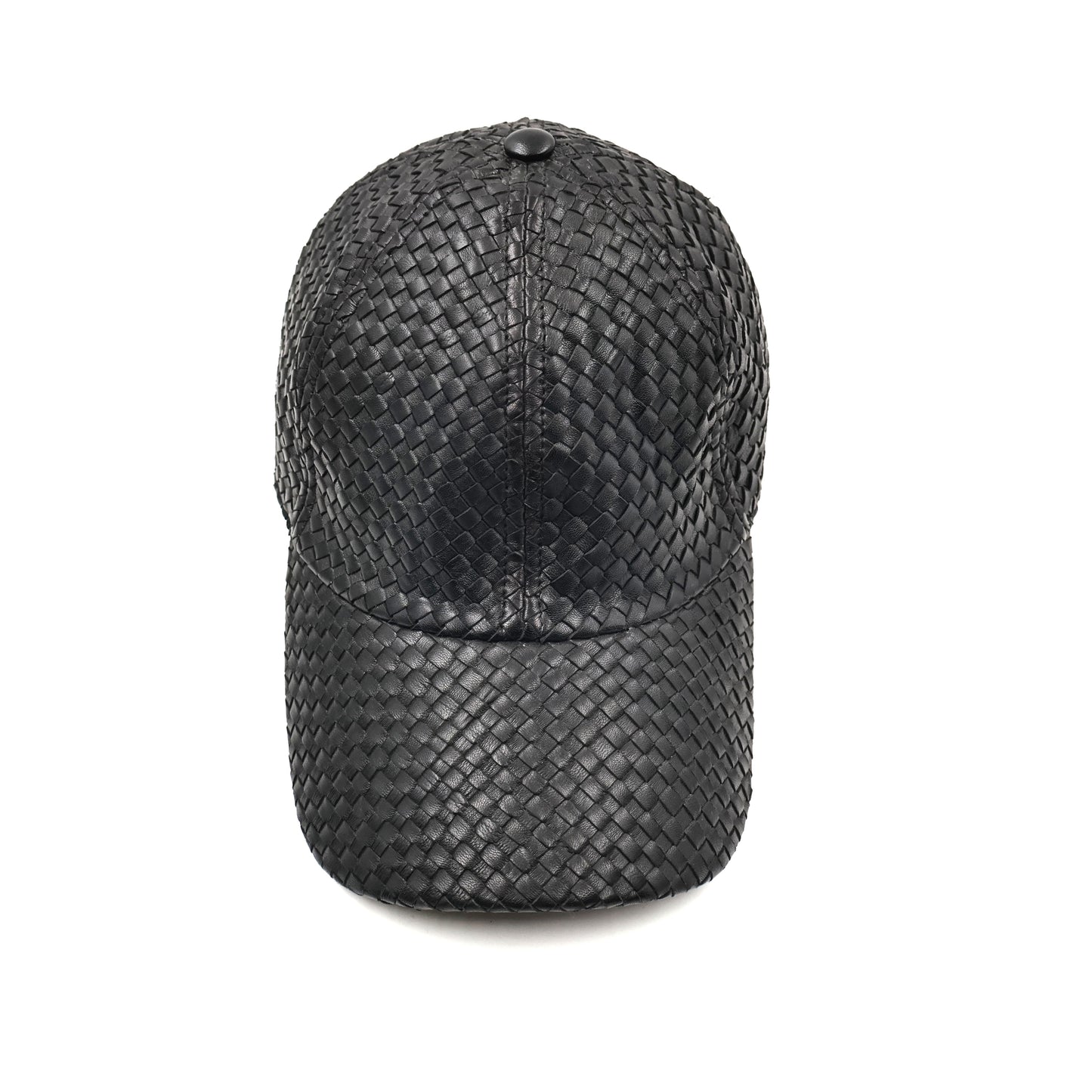 Massinno Black Leather Cap
