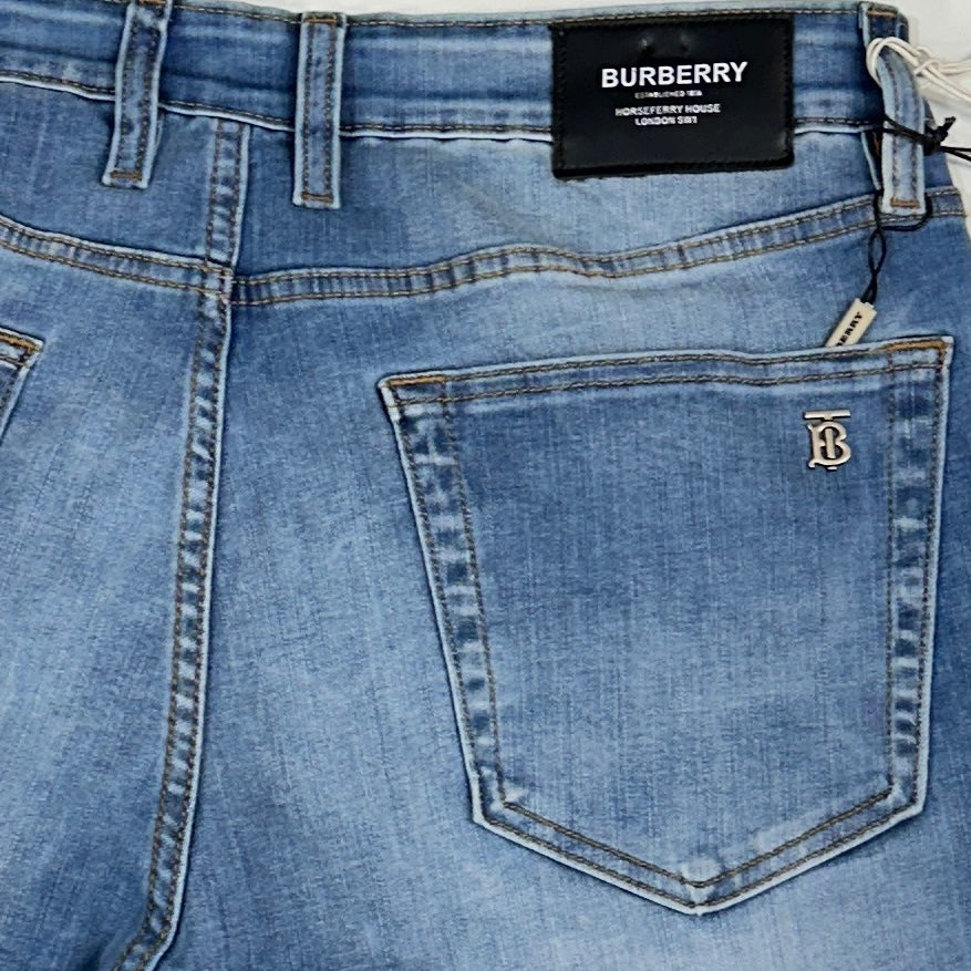 Burberry Relax Fit Light Blue Denim Jeans