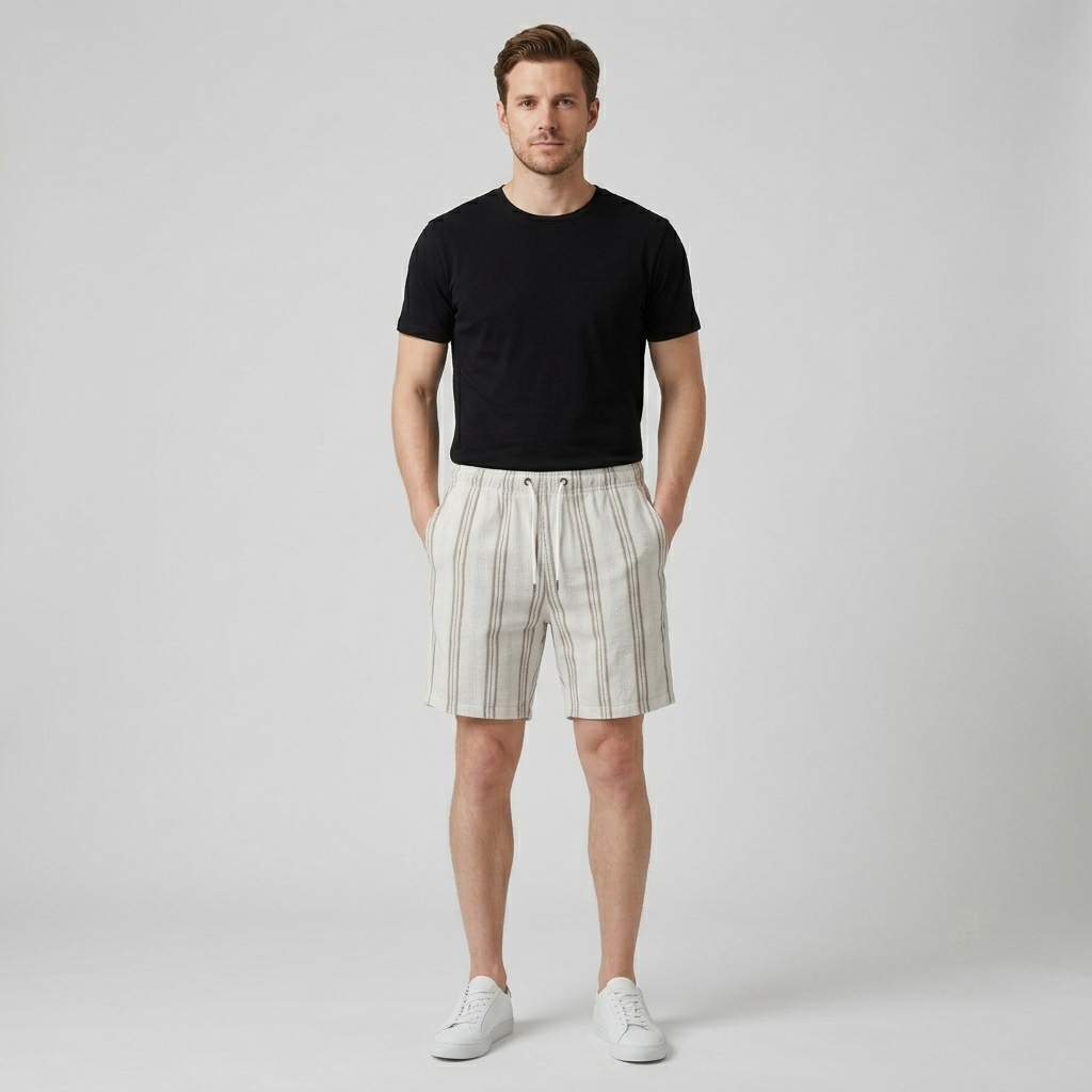 Manta Ray Men's Linen Casual Shorts