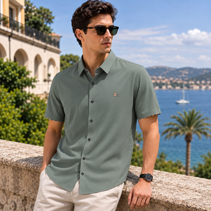 Burberry Slim Fit Half Shirt