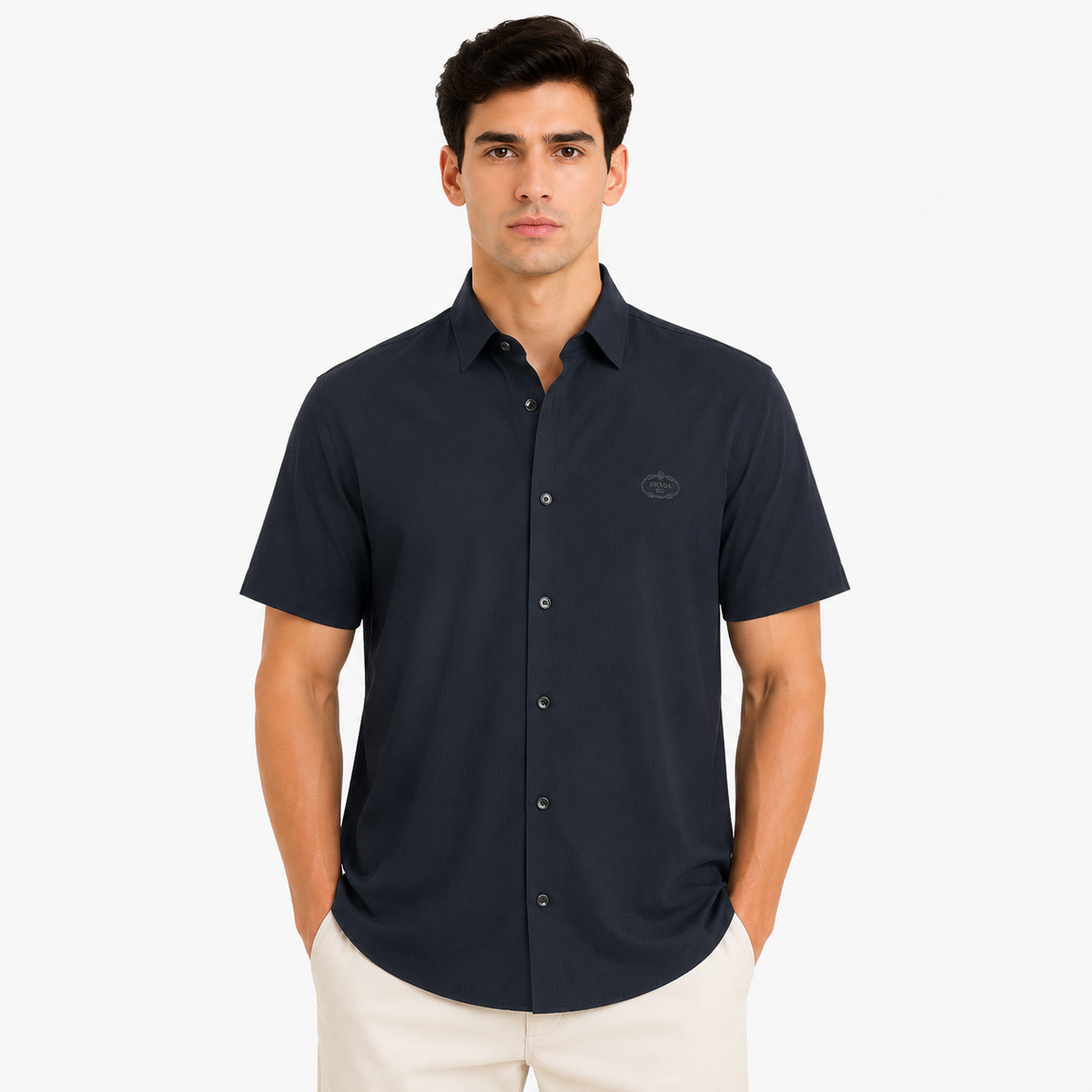 Prada Slim Fit Half Shirt