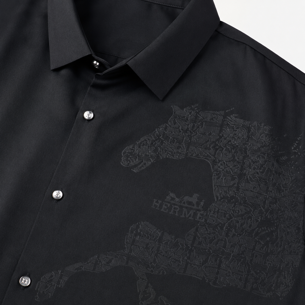 Hermes Slim Fit Half Shirt