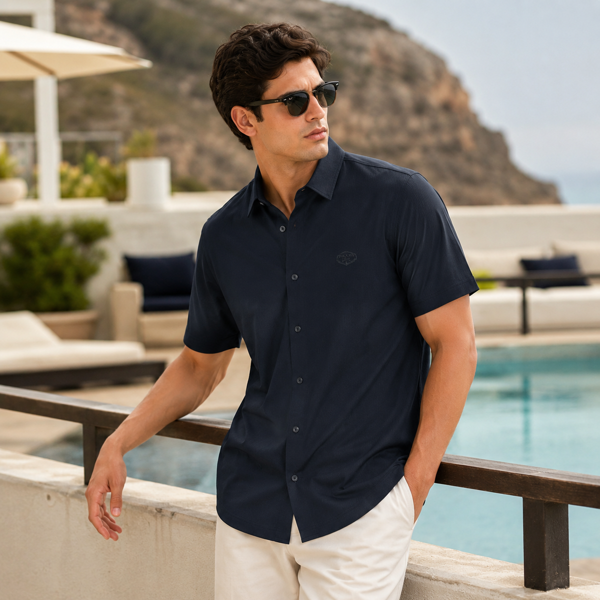 Prada Slim Fit Half Shirt