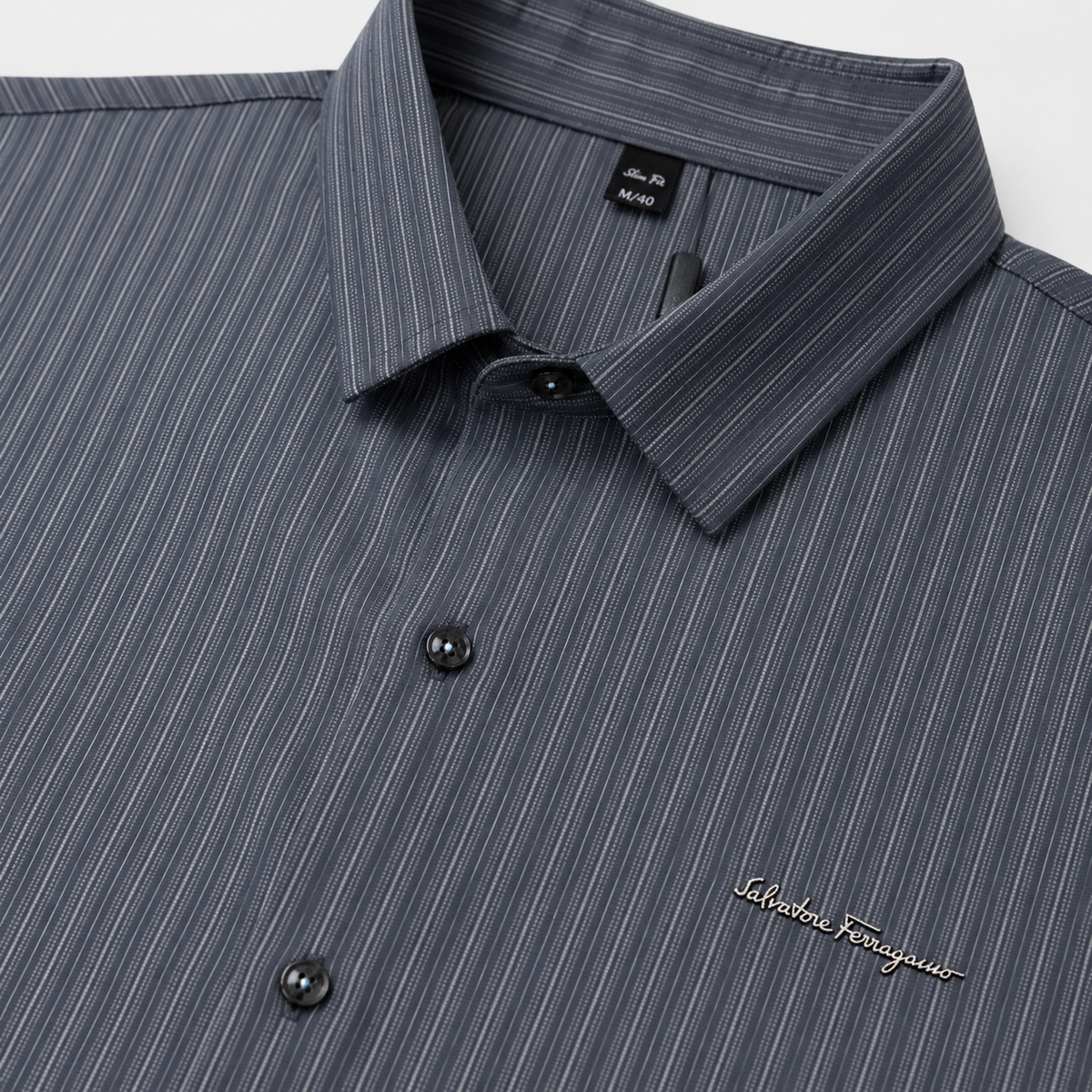 Salvatore Ferragamo Slim Fit Half Shirt