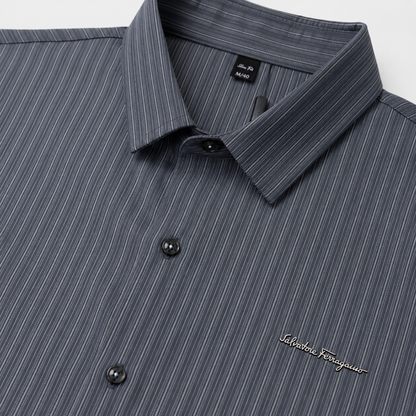Salvatore Ferragamo Slim Fit Half Shirt