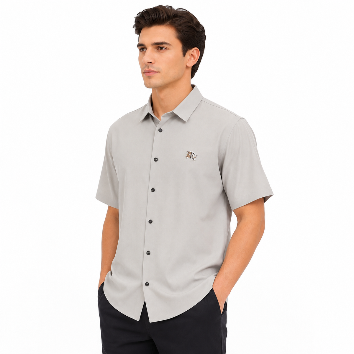 Burberry Slim Fit Half Shirt