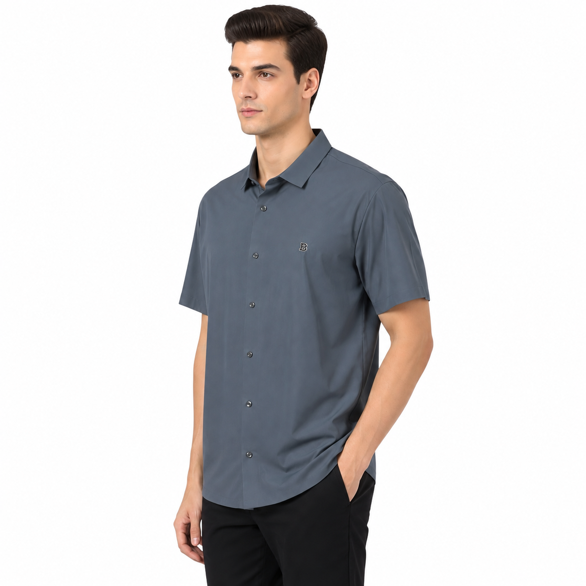 Burberry Slim Fit Half Shirt