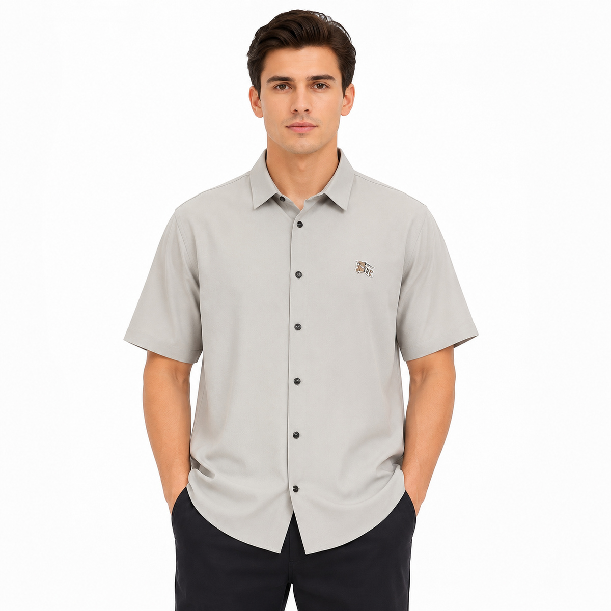 Burberry Slim Fit Half Shirt