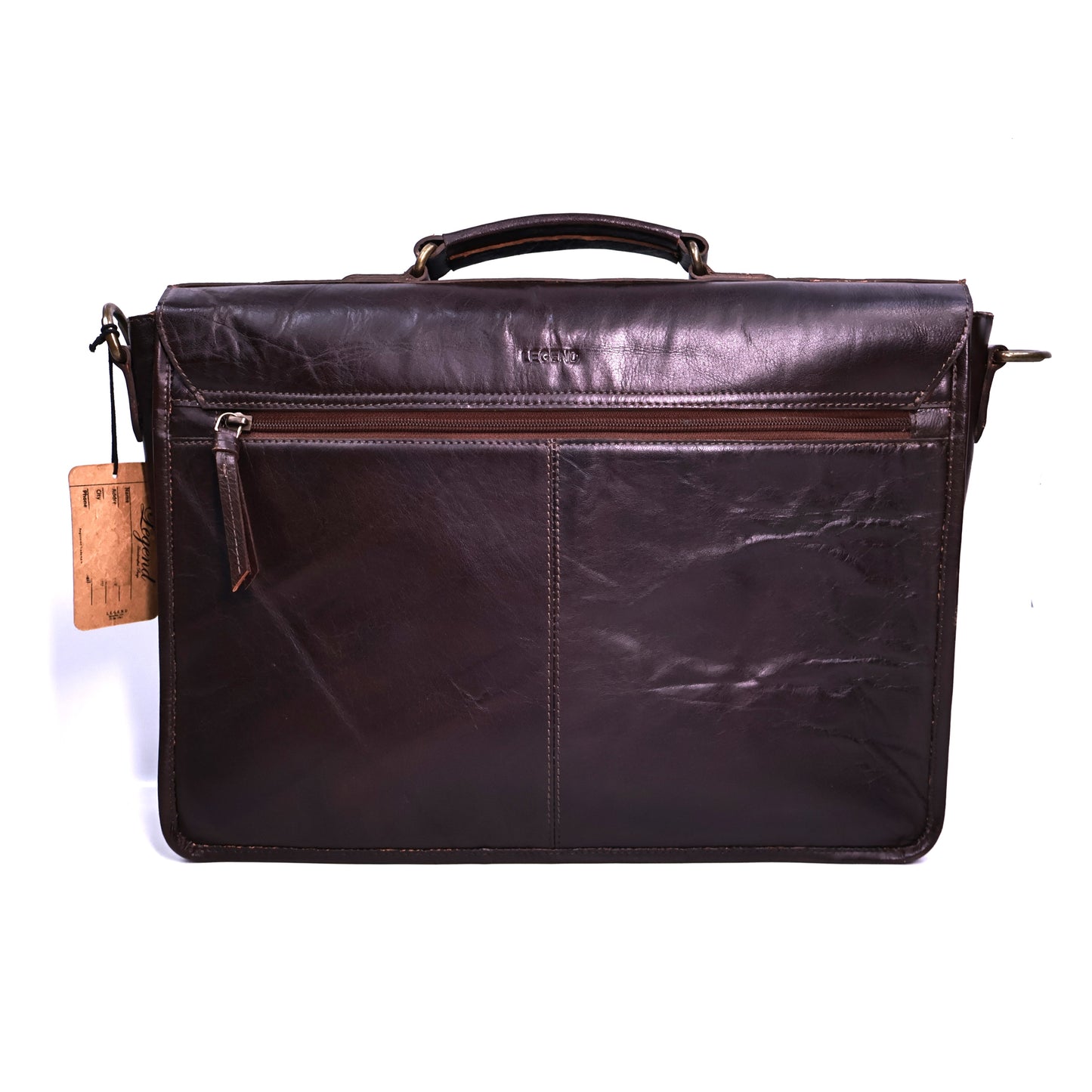 Legend Handcrafted Brown Laptop Bag