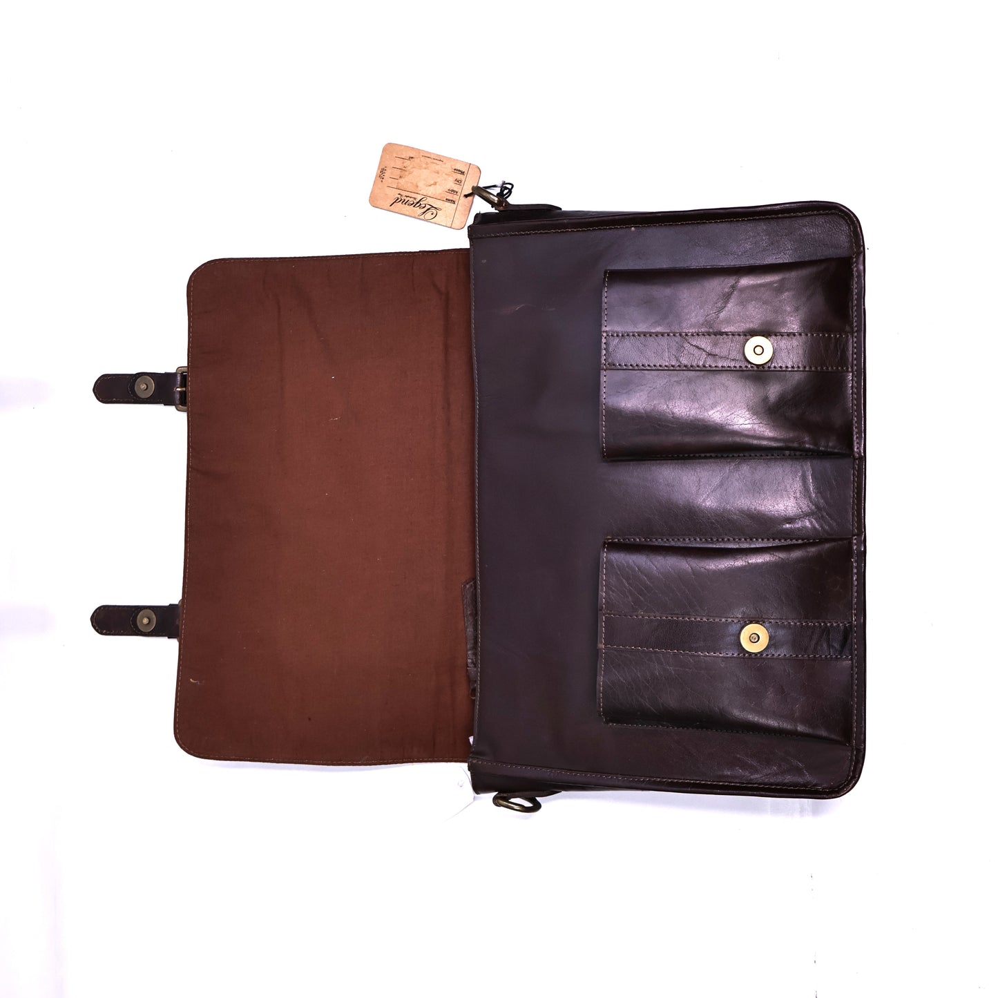 Legend Handcrafted Brown Laptop Bag