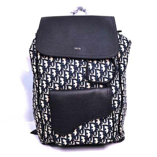 Dior Signature Print Beige/Black Bag Pack
