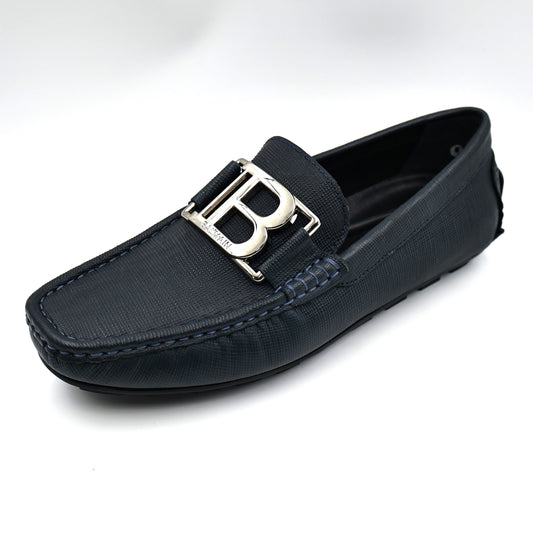 Balmain Blue Loafer Shoe