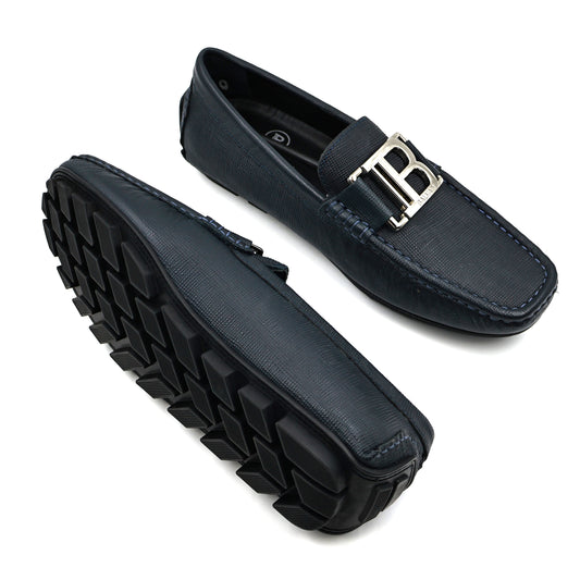 Balmain Blue Loafer Shoe