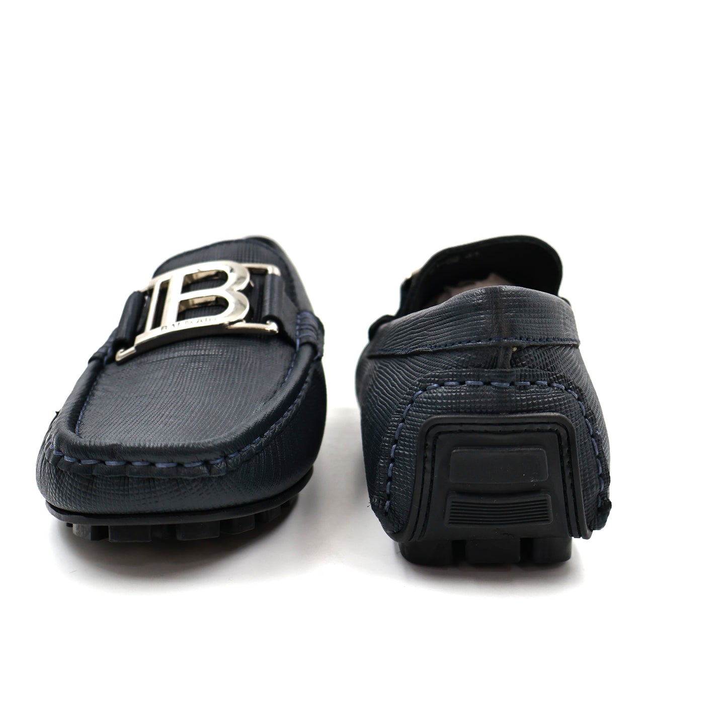 Balmain Blue Loafer Shoe