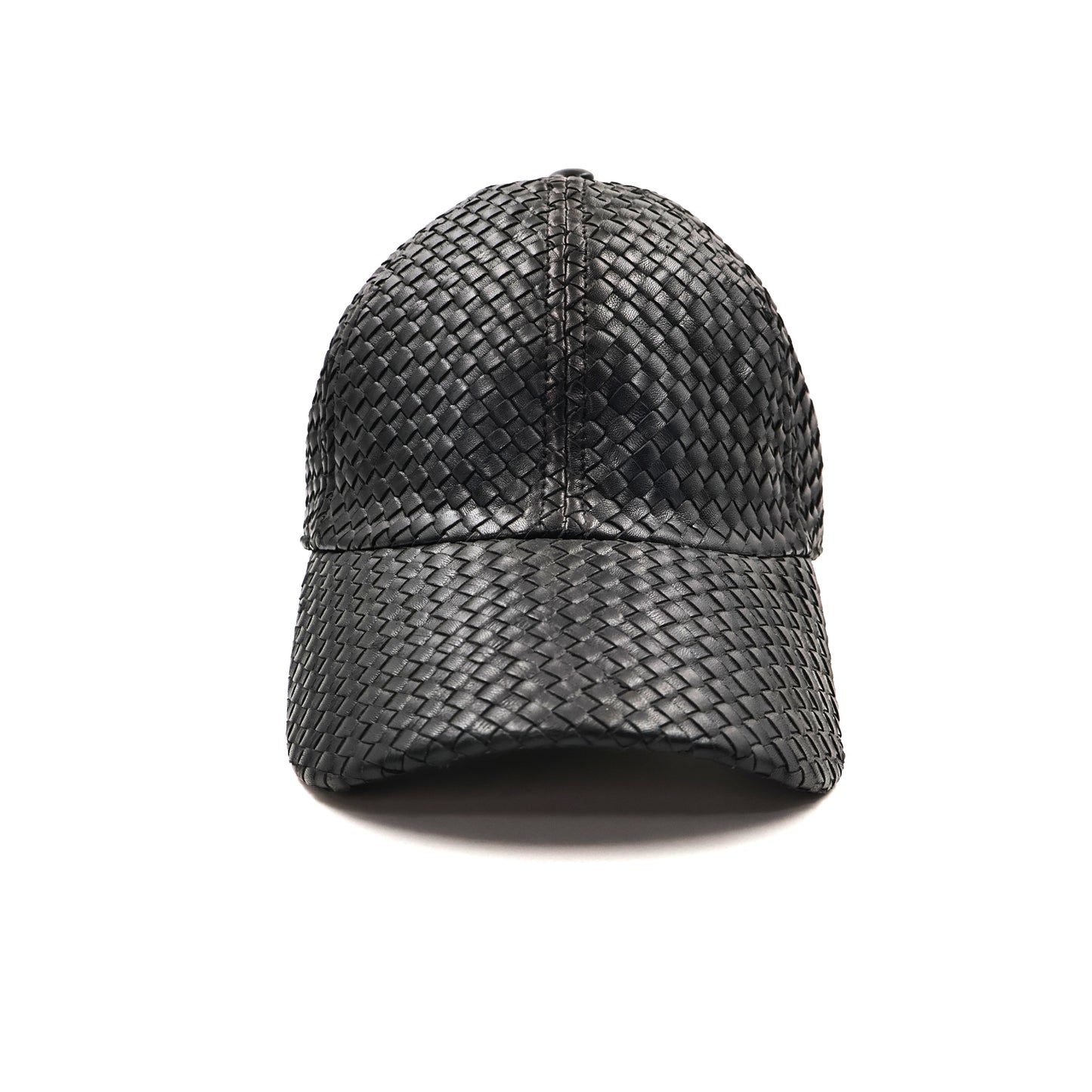Massinno Black Leather Cap
