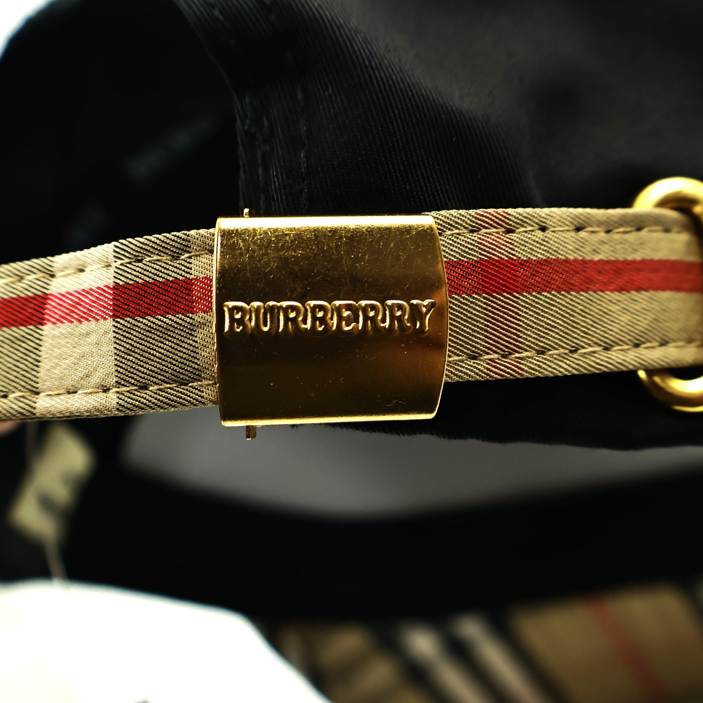 Burberry Beige & Black Cap