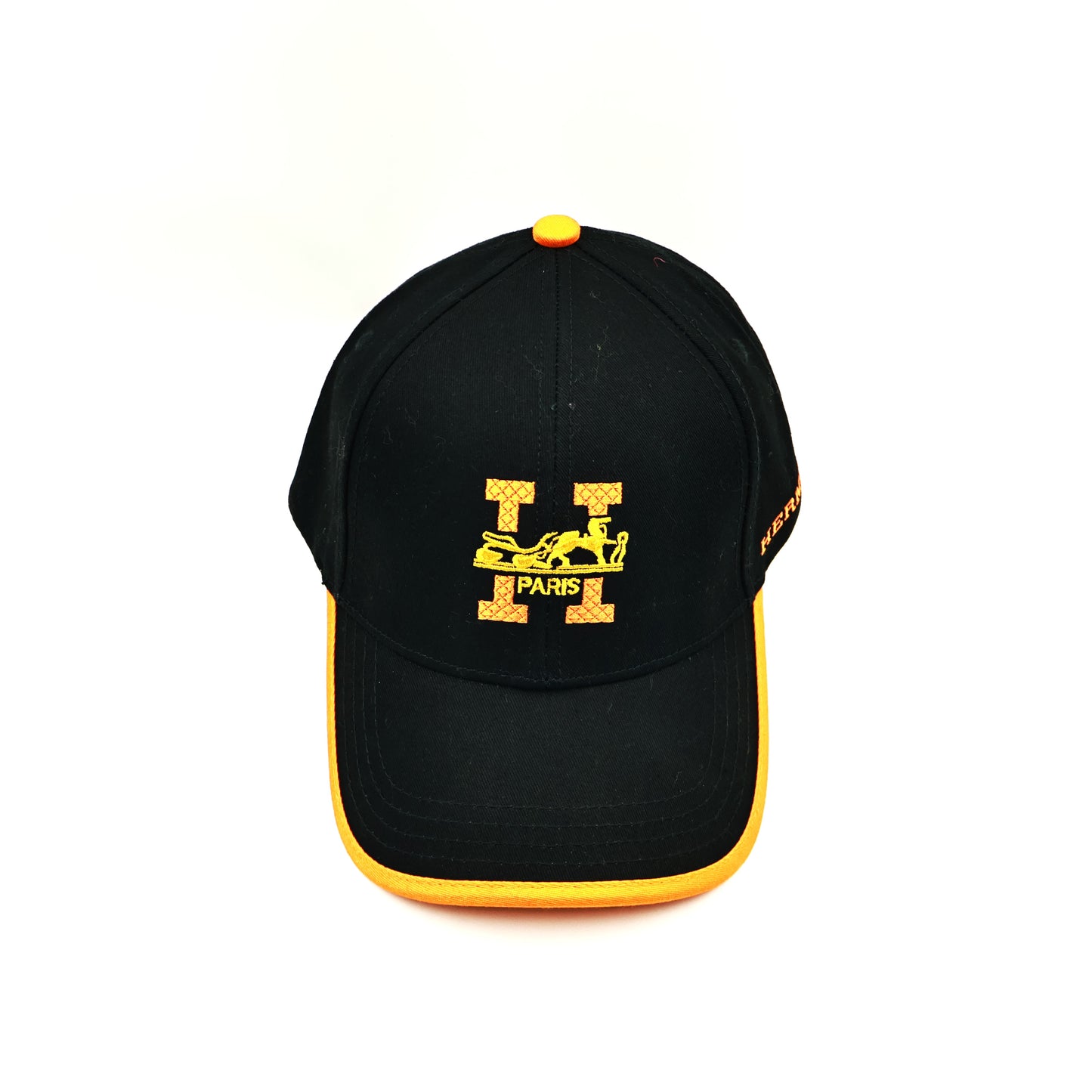 Hermes Black-Orange Cap