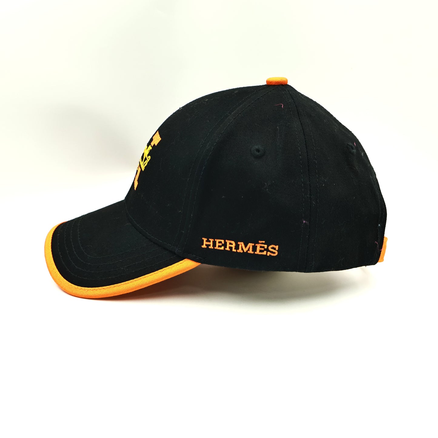 Hermes Black-Orange Cap