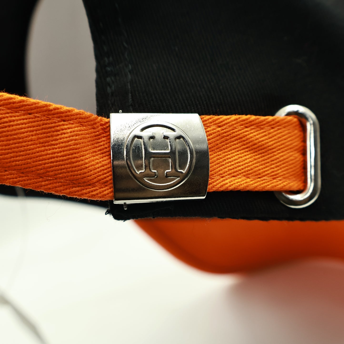 Hermes Black-Orange Cap