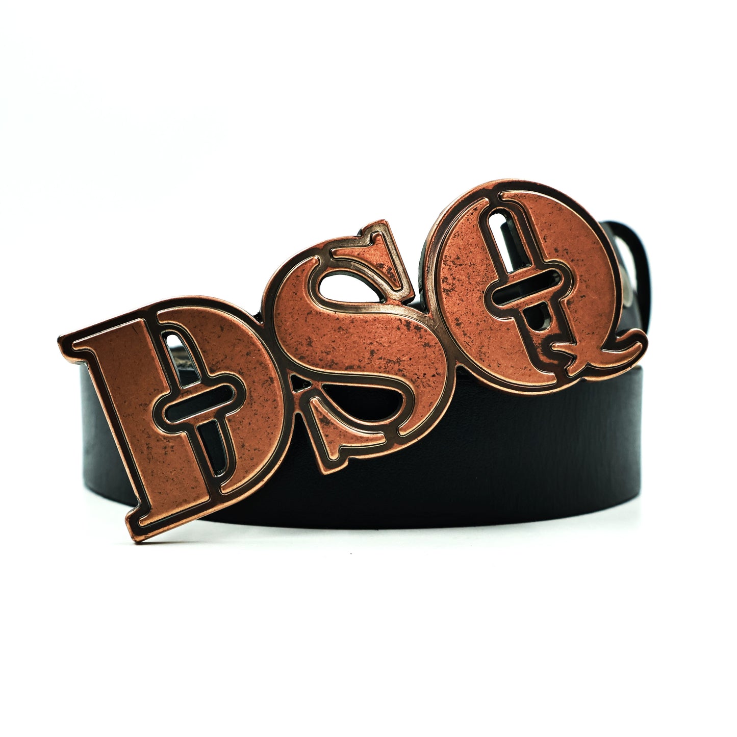 Dsquare D2 Black Leather Belt