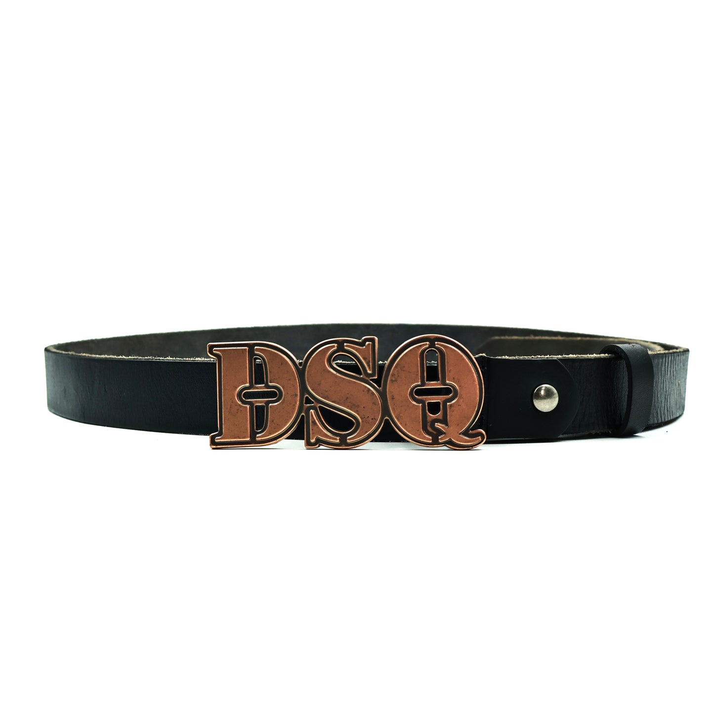 Dsquare D2 Black Leather Belt