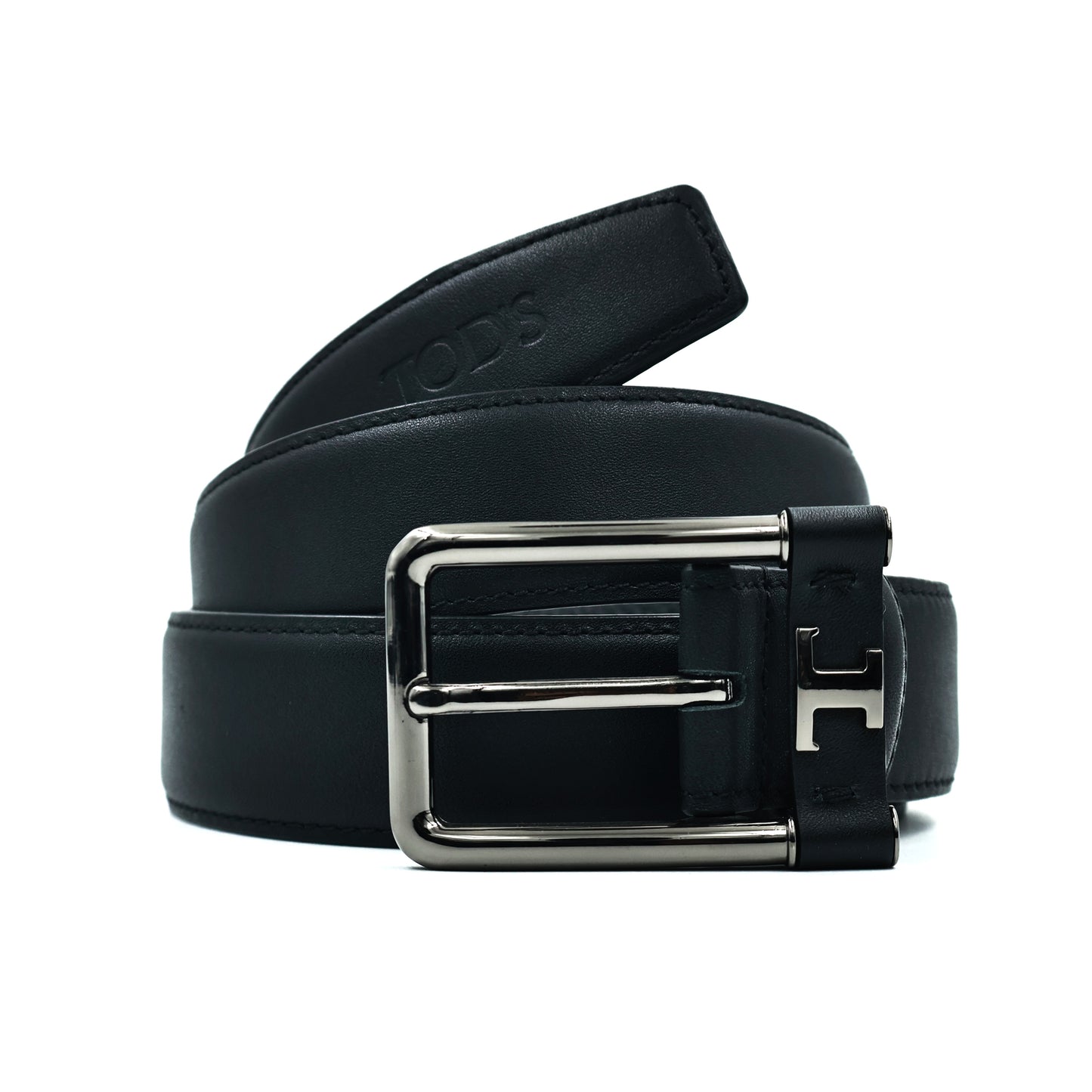 Tods Black Leather Belt