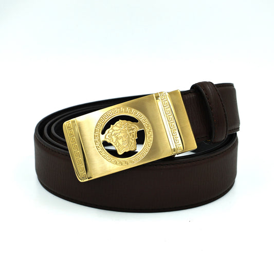 Versace Brown Leather Belt