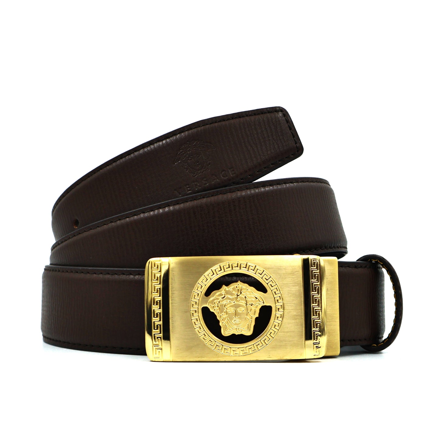 Versace Brown Leather Belt
