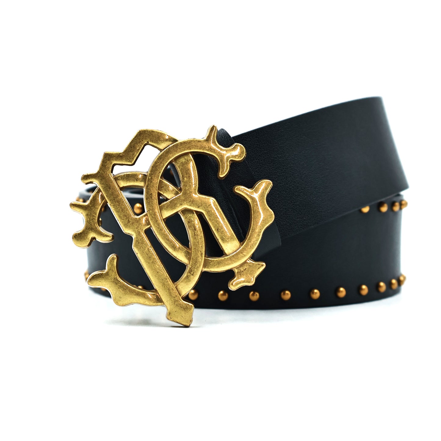 Roberto Cavalli Black Leather Belt