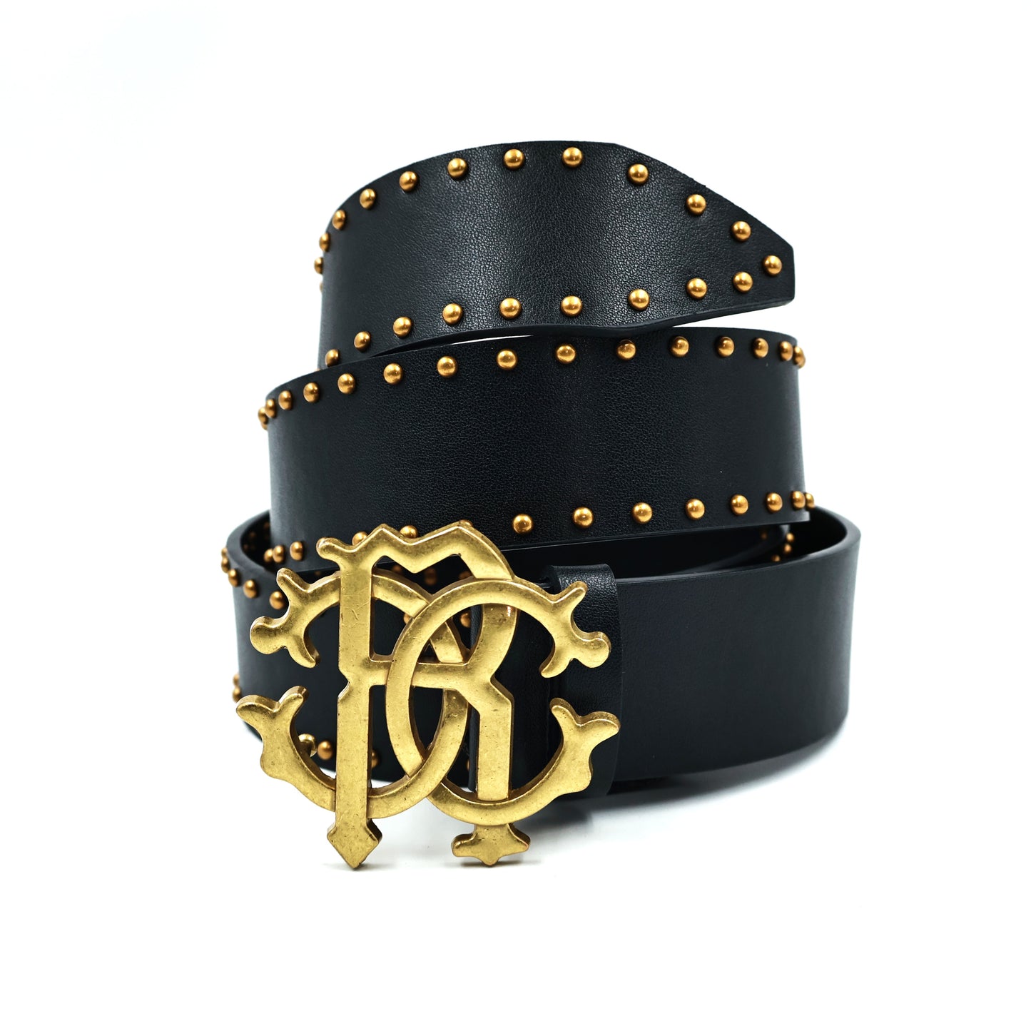 Roberto Cavalli Black Leather Belt