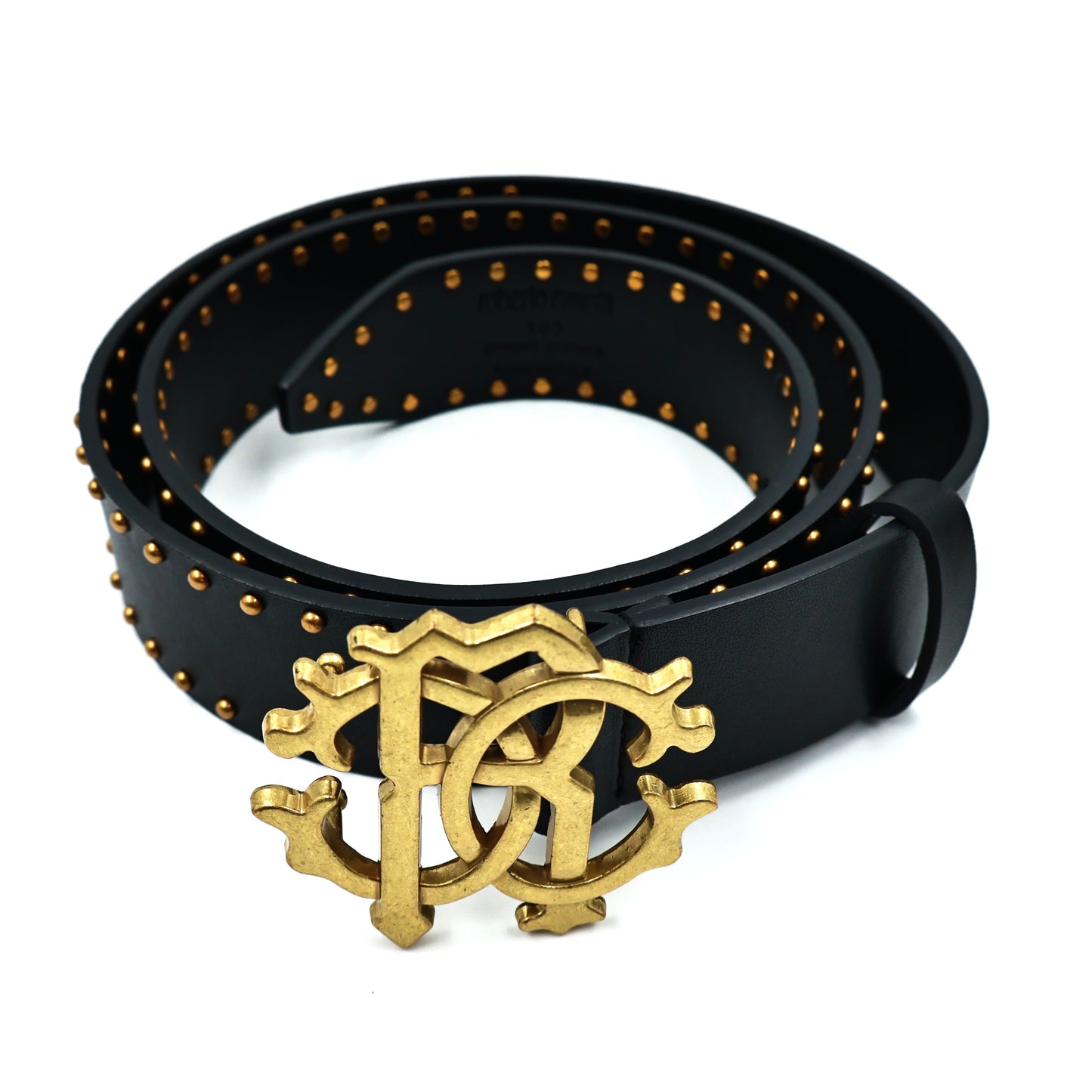 Roberto Cavalli Black Leather Belt