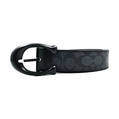 Coach Black Leather Belt
