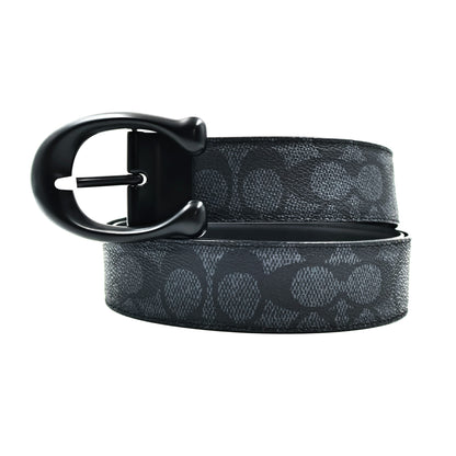 Coach Black Leather Belt