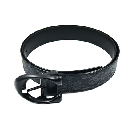 Coach Black Leather Belt