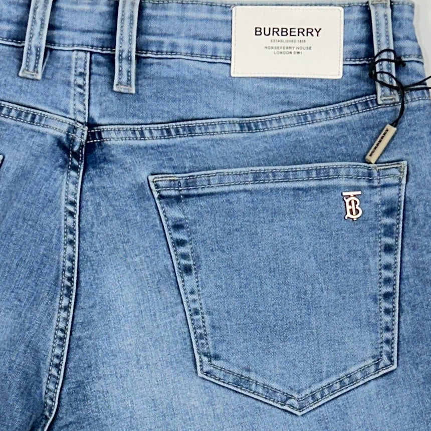 Burberry Relax Fit Glacier Blue Denim Jeans