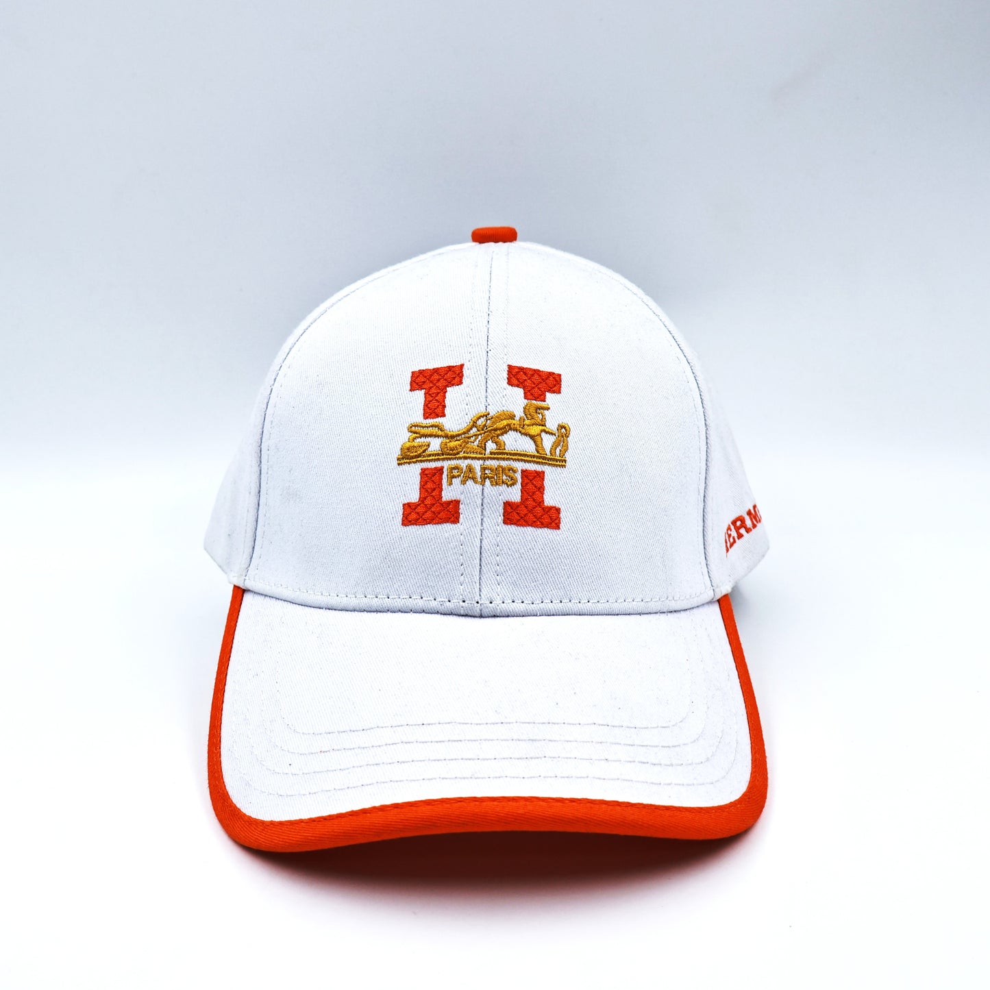 Hermes White-Orange Cap