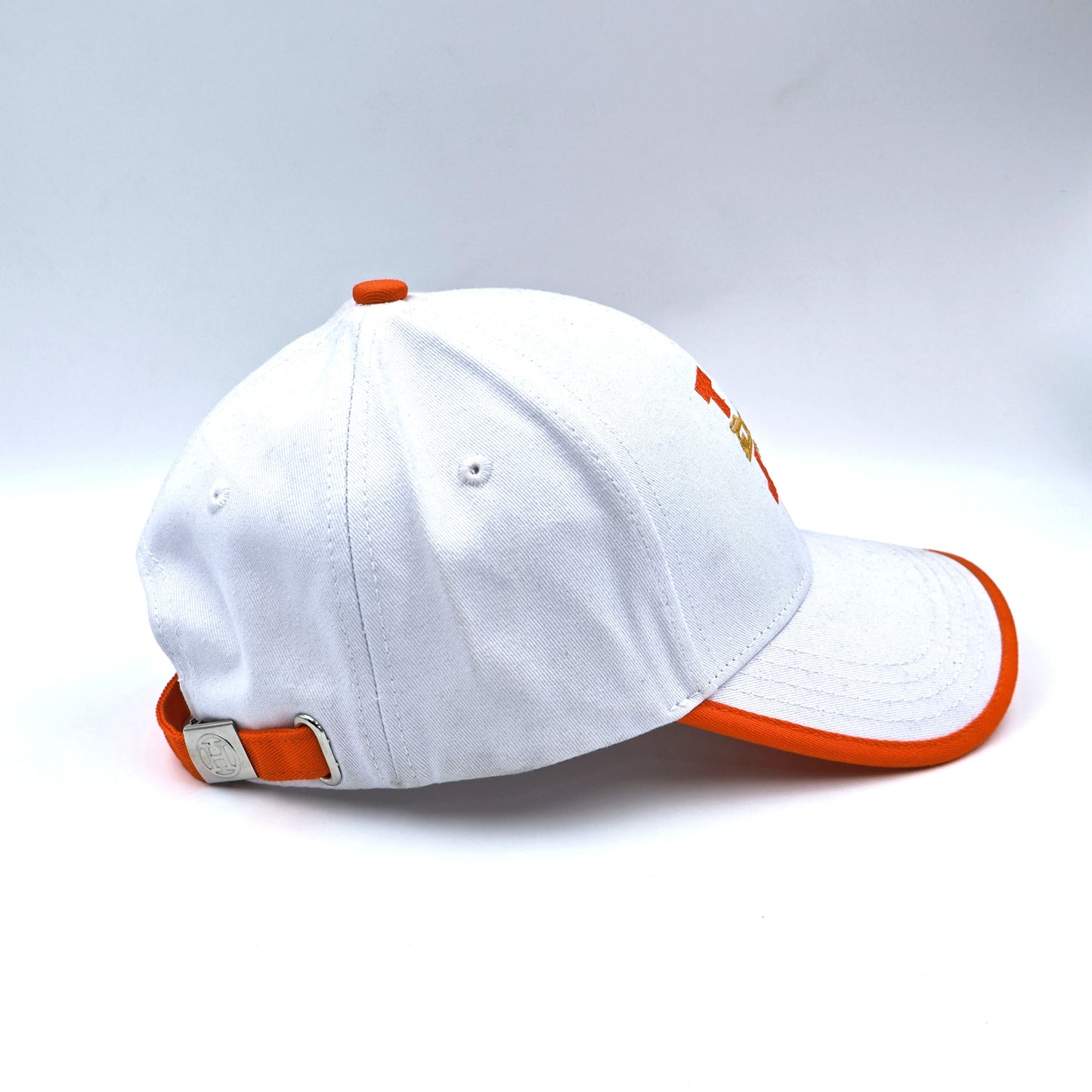 Hermes White-Orange Cap
