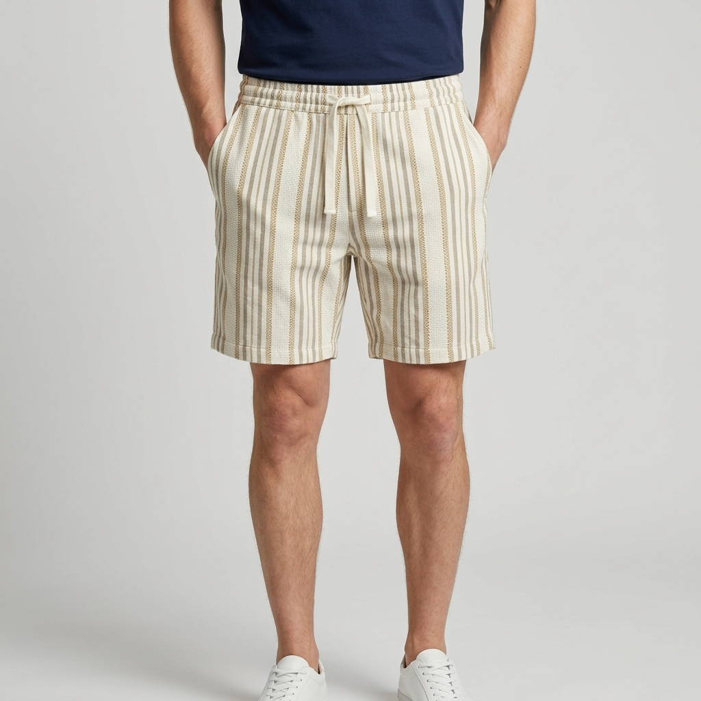 Marfinno Men's Linen Casual Shorts