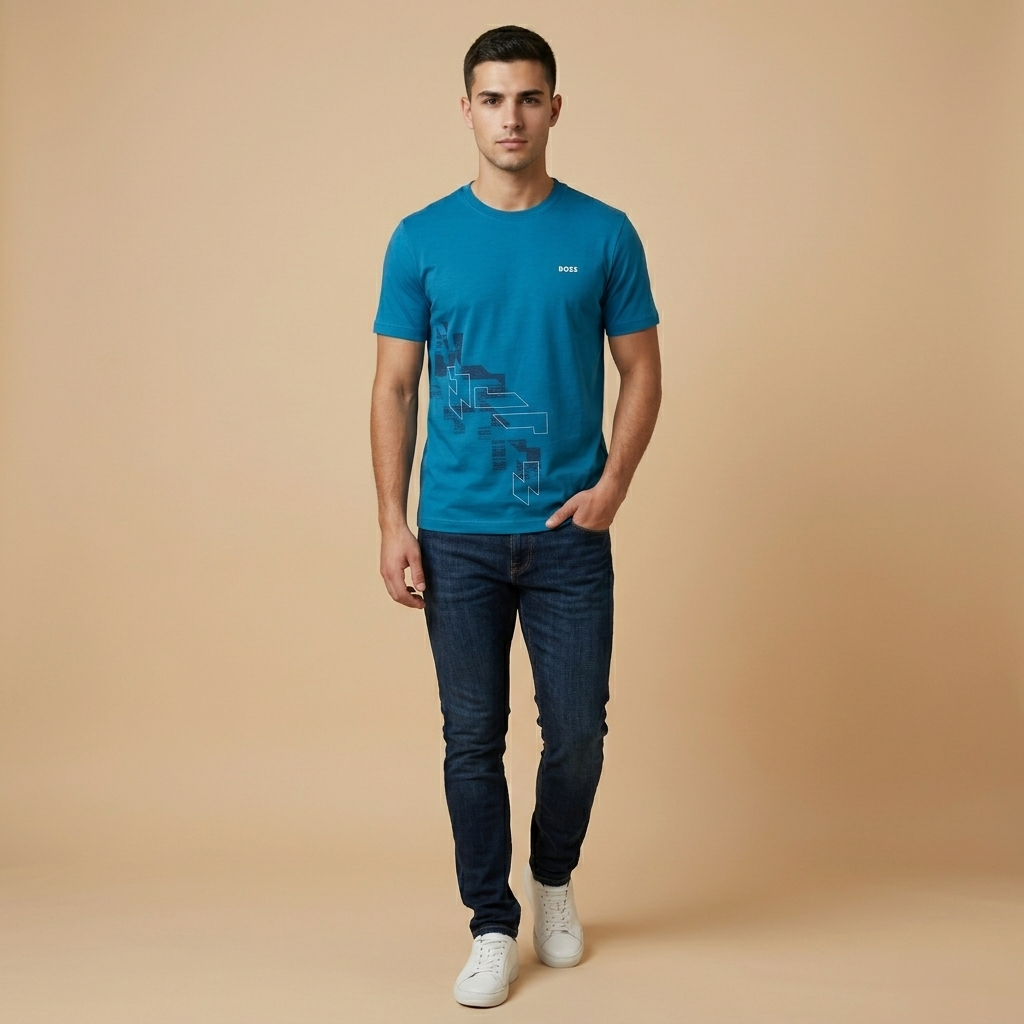 Boss Men's Regular Fit Round Neck T-Shirt