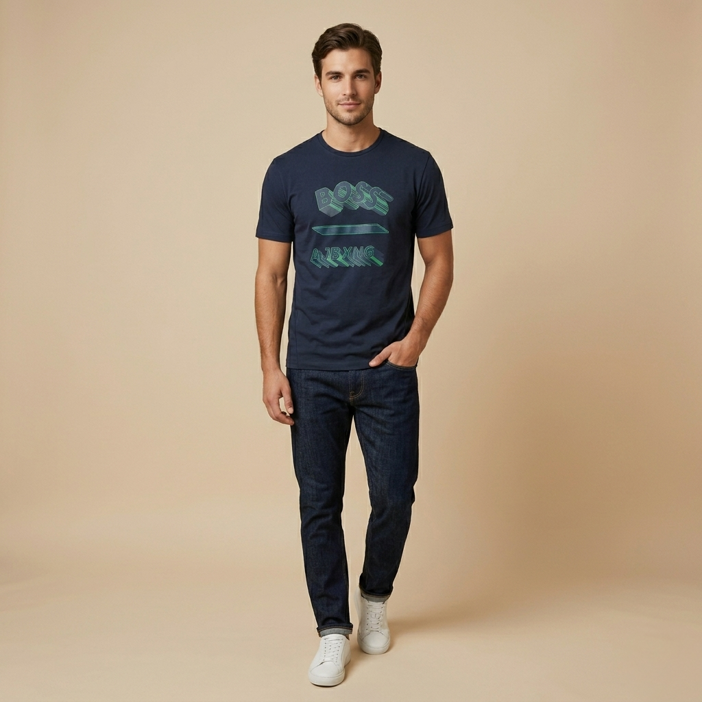 Boss Men's Regular Fit Round Neck T-Shirt