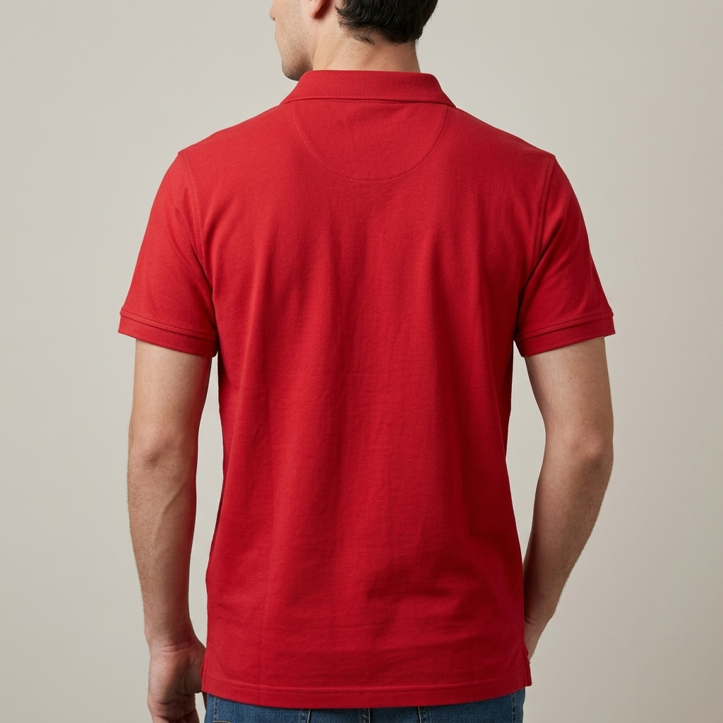 Harmont & Blaine Men's Regular Fit Red Collar T-Shirt