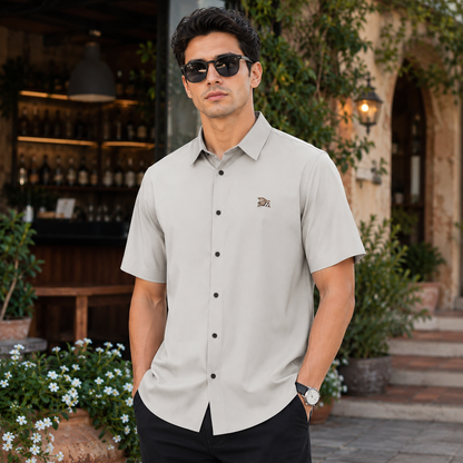 Burberry Slim Fit Half Shirt