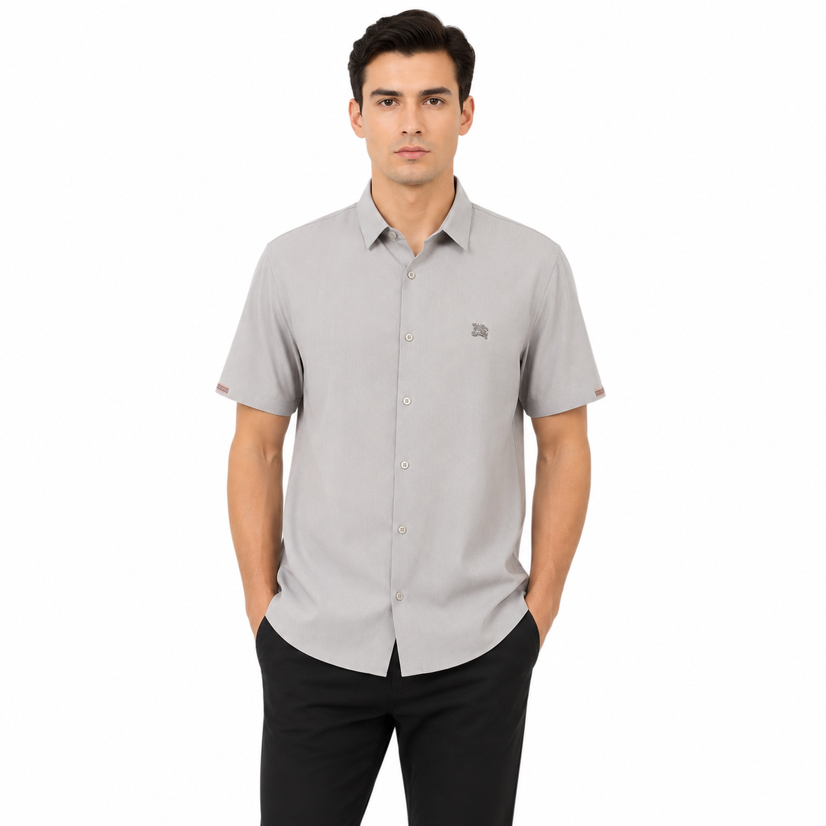 Burberry Slim Fit Half Shirt